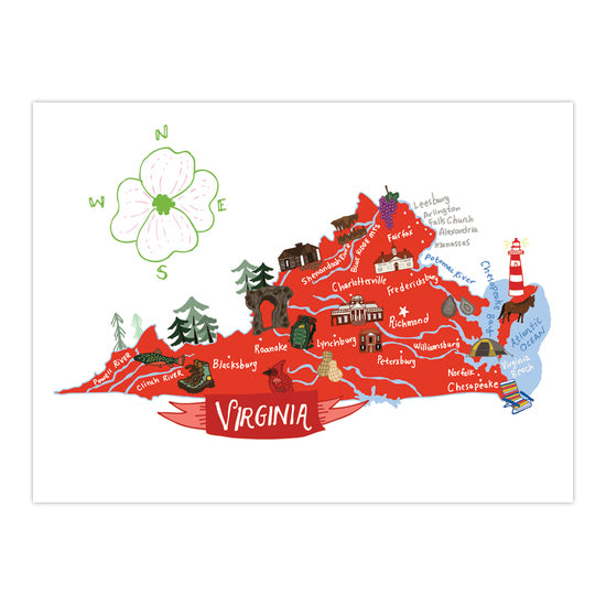 Hello Virginia Boxed Notecards - Chrysler Museum Shop