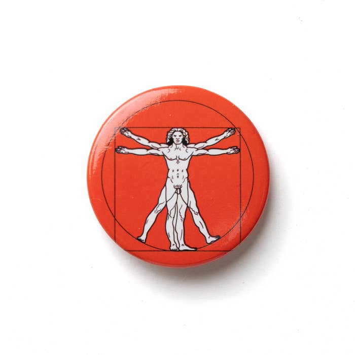 Art Button: da Vinci's "Vitruvian Man" - Chrysler Museum Shop