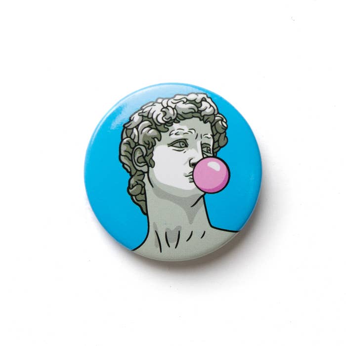 Art Button: Michelangelo's "David" - Chrysler Museum Shop
