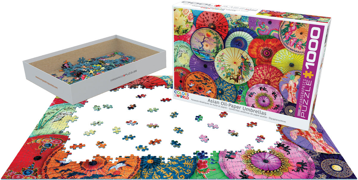 Asian Oil-Paper Umbrellas 1,000-piece Jigsaw Puzzle - Chrysler Museum Shop