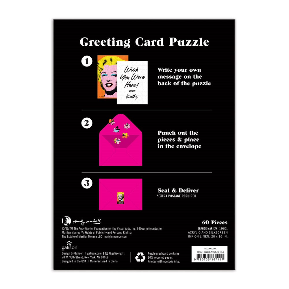 Andy Warhol's Marilyn Greeting Card Puzzle - Chrysler Museum Shop