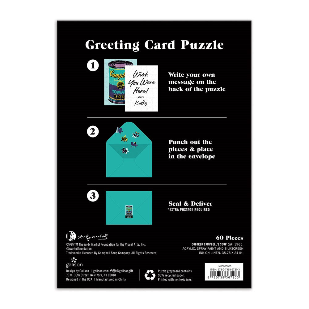 Andy Warhol's Soup Can Greeting Card Puzzle - Chrysler Museum Shop