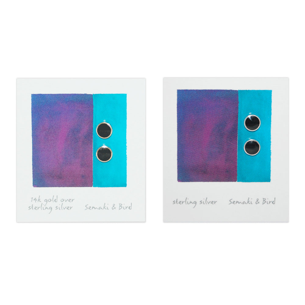 Abstract Earrings - Onyx Circle - Chrysler Museum Shop