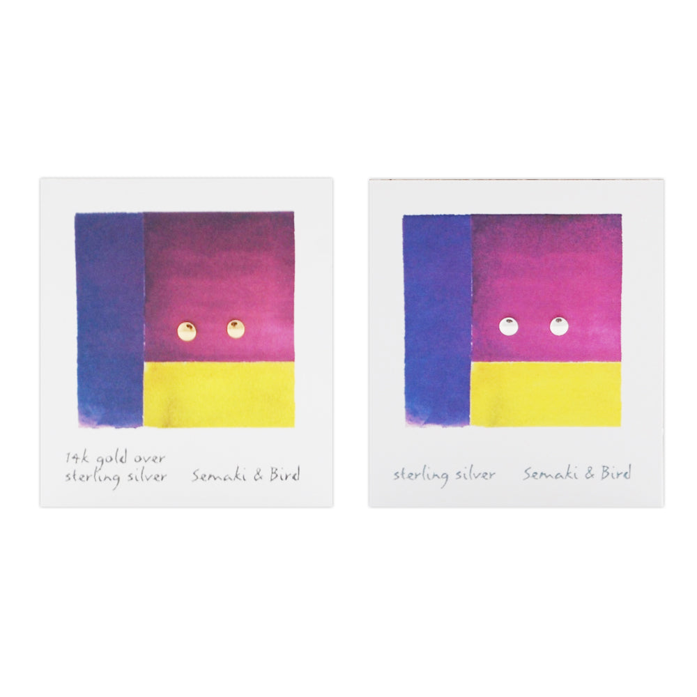 Abstract Earrings - Tiny Disc - Chrysler Museum Shop