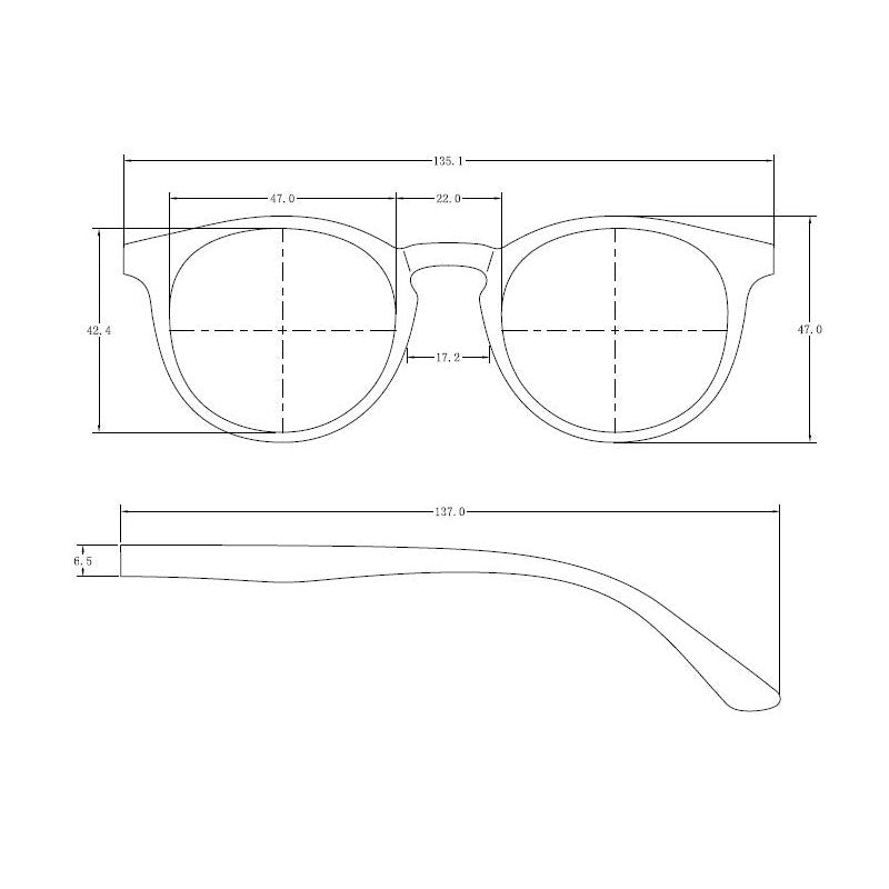 Arlo Blue Reading Glasses - Chrysler Museum Shop