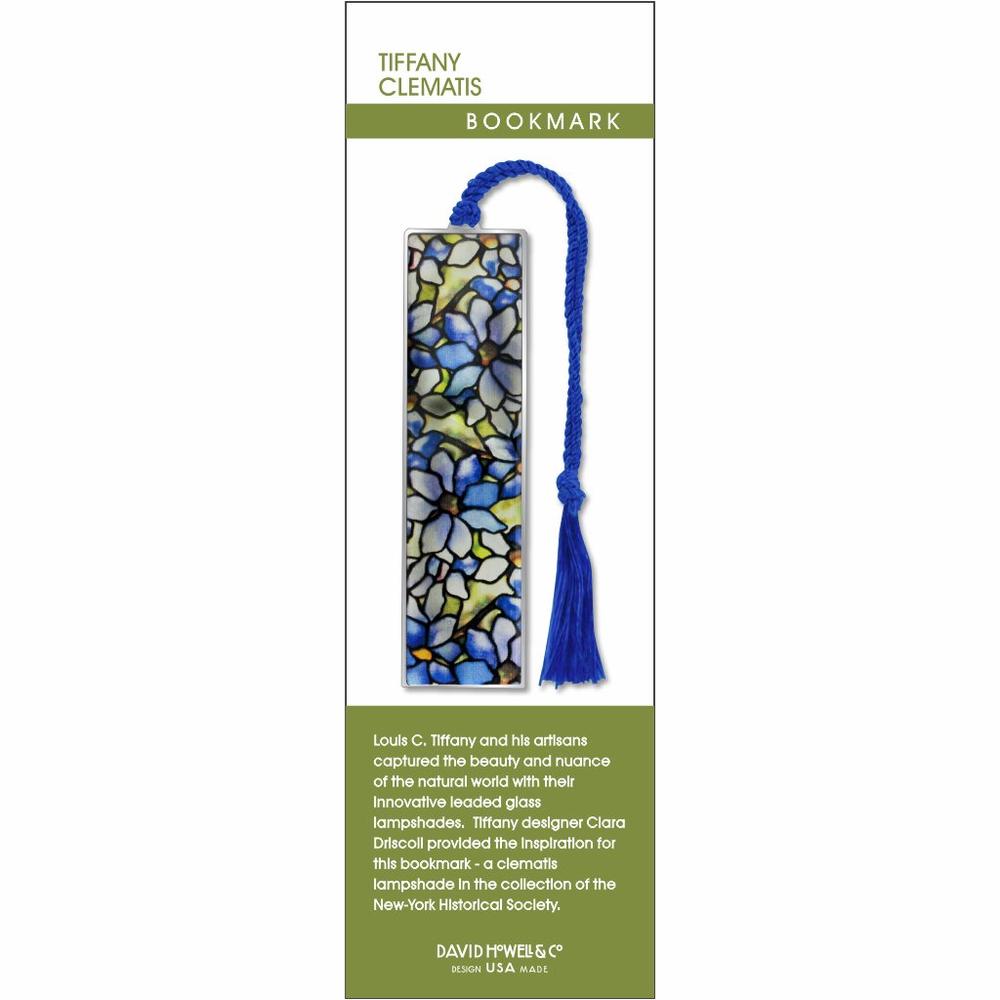 Tiffany Clematis Metal Bookmark - Chrysler Museum Shop