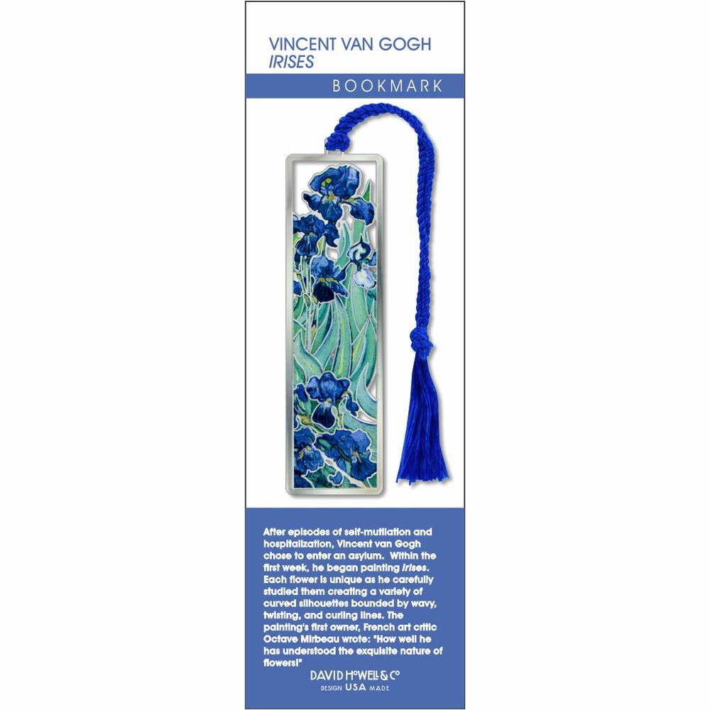 Van Gogh "Irises" Metal Bookmark - Chrysler Museum Shop
