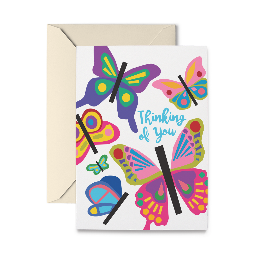 Butterflies Thinking of You Greeting Card - Chrysler Museum Shop