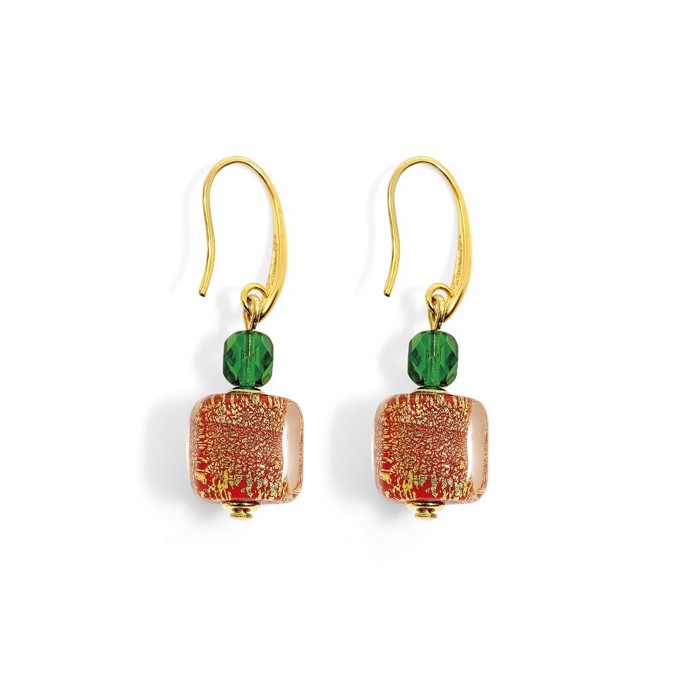 Orecchini a cubo, in argento sterling o oro rosa, 5 mm Orecchini a cubo, in argento sterling o oro rosa, 5 mm