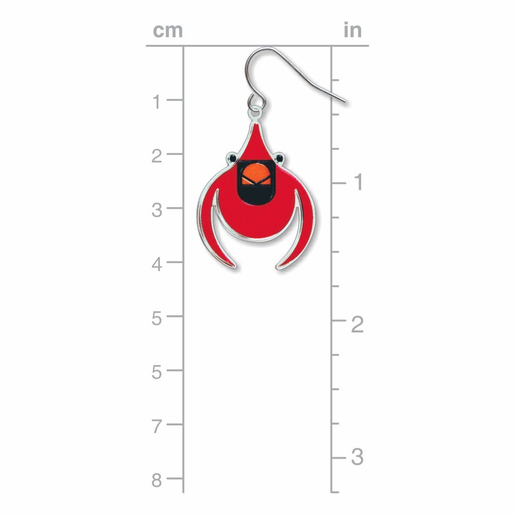 Red Cardinal Earrings - Chrysler Museum Shop