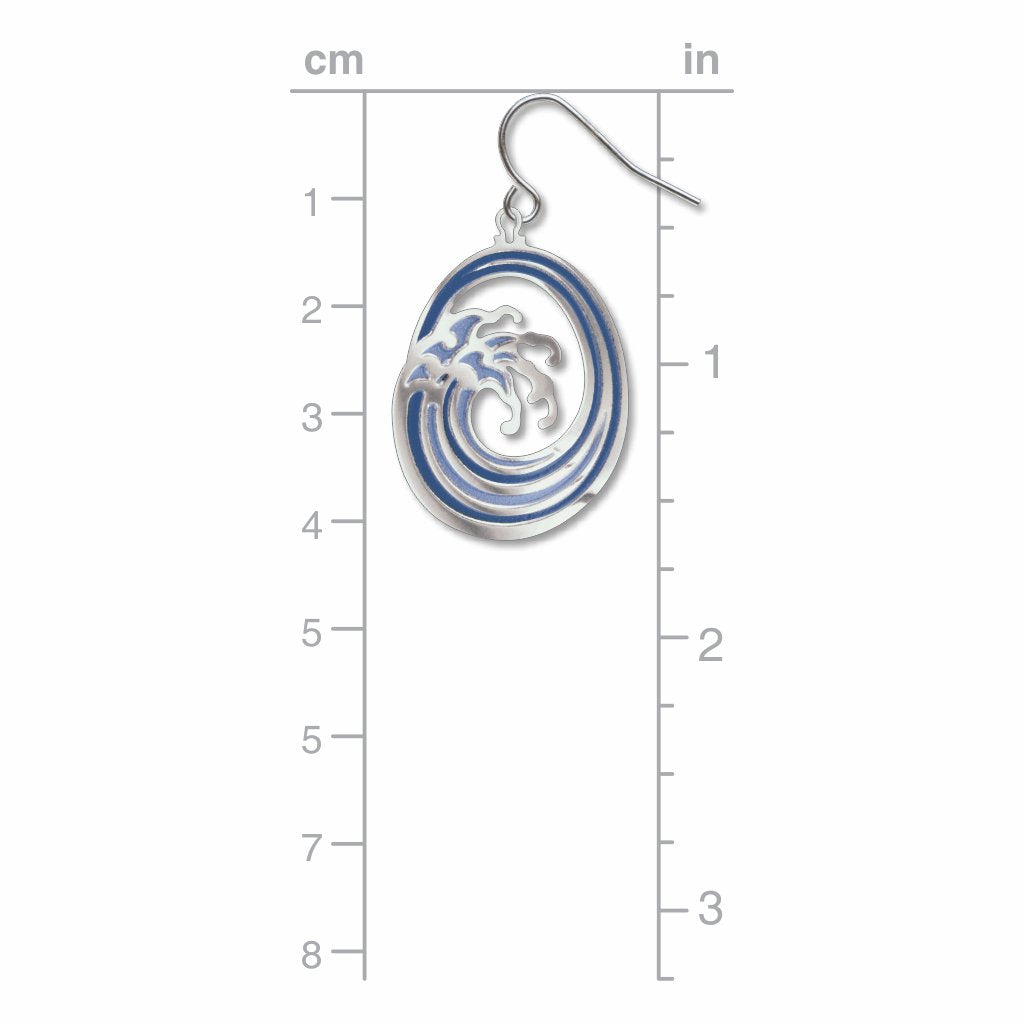 Katsushika Hokusai's The Great Wave Off Kanagawa Metal Earrings - Chrysler Museum Shop