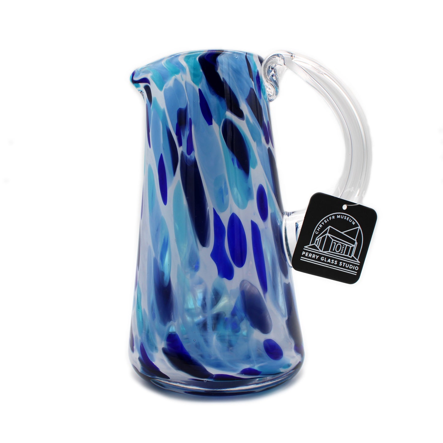 Blown Glass Pitcher, Blue - Chrysler Museum Shop