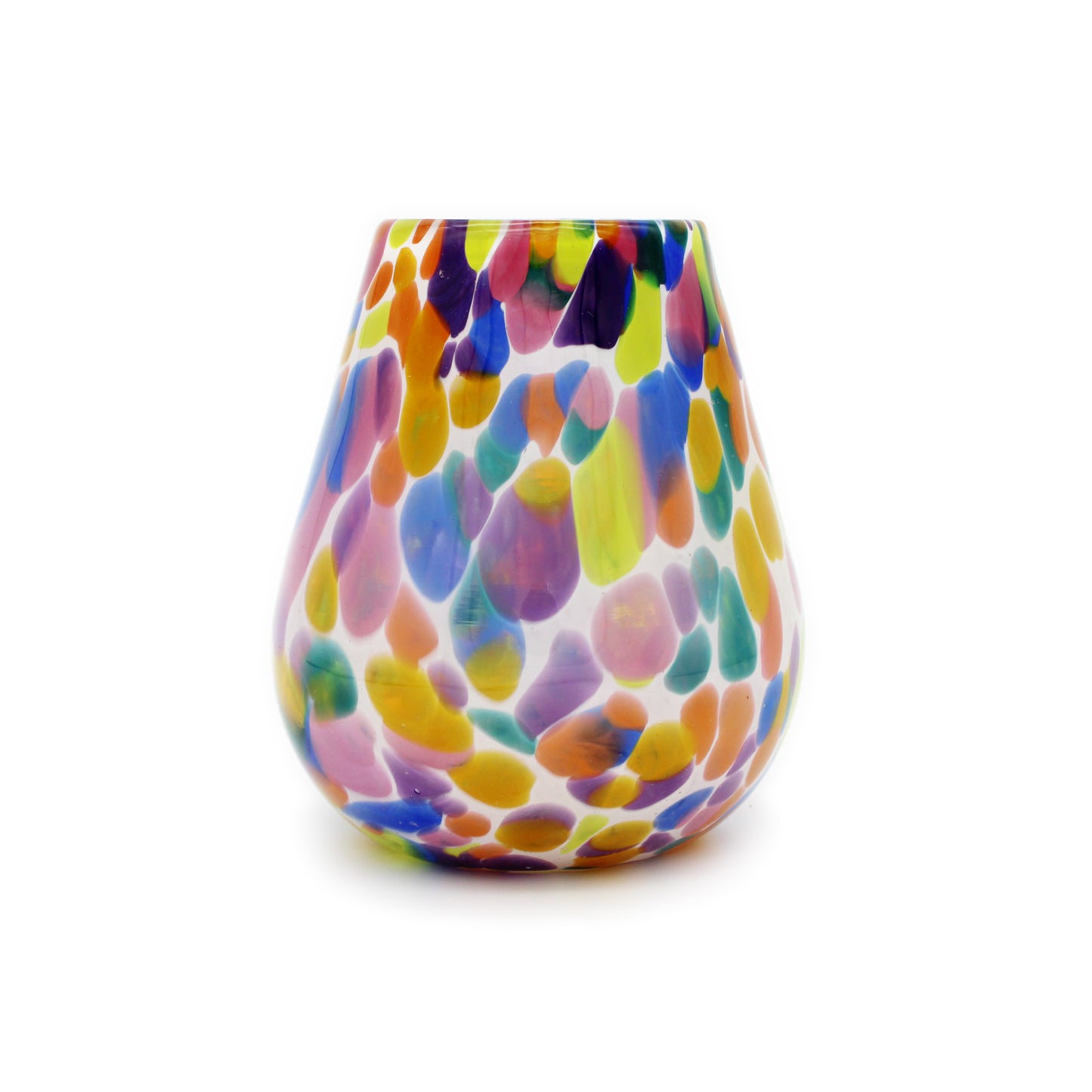Stemless Wine Glass, Rainbow Mix - Chrysler Museum Shop