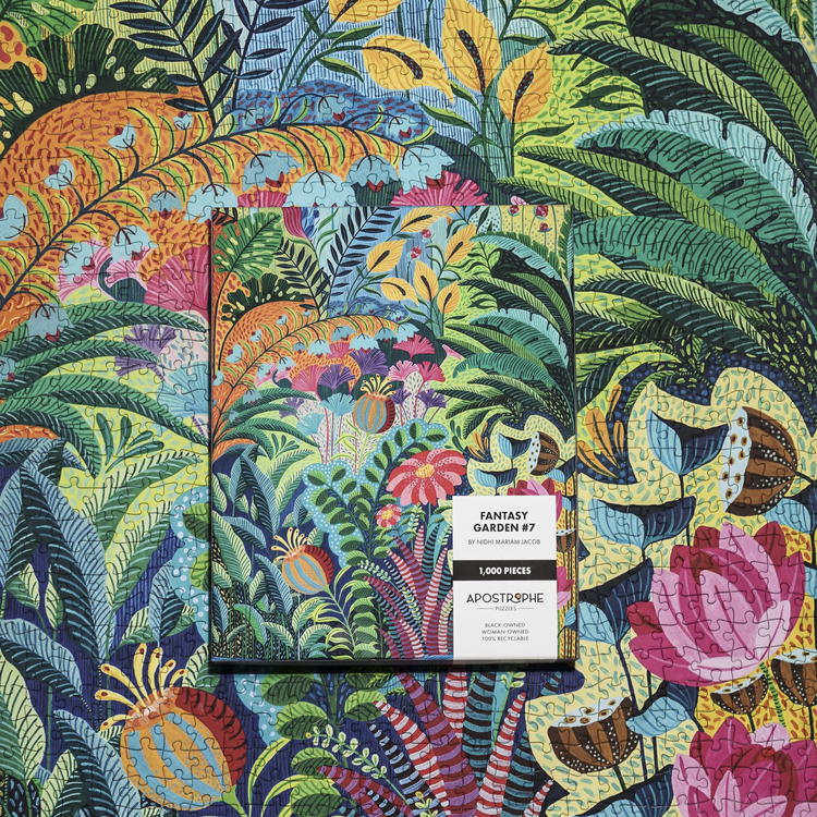 Jigsaw Puzzle: "Fantasy Garden #7," by Nidhi Mariam Jacob