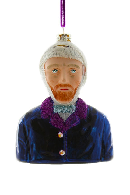 Glass Ornament: Vincent van Gogh Self Portrait with Bandaged Ear - Chrysler Museum Shop