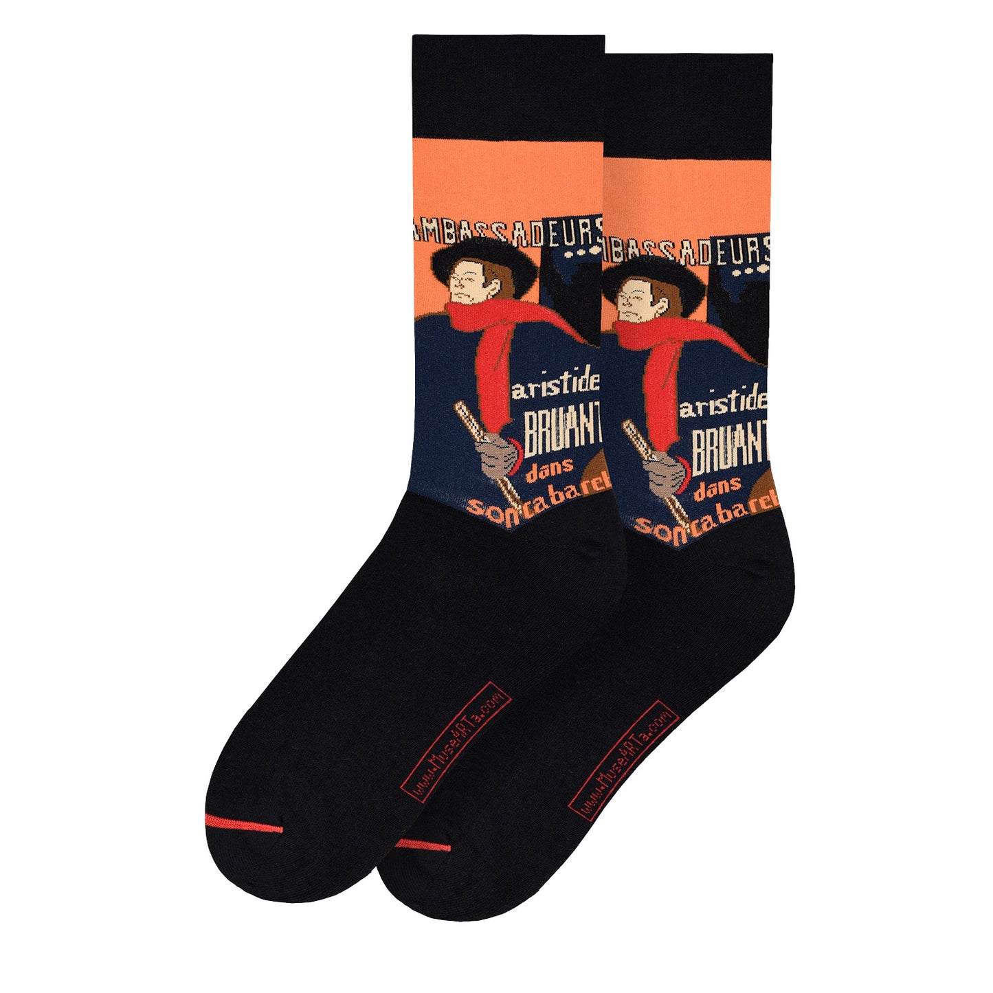 Toulouse-Lautrec's Ambassadeurs Socks - Chrysler Museum Shop