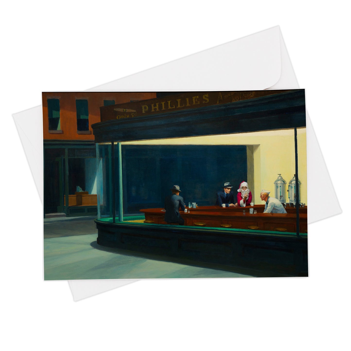 Nighthawks Holiday Cards (Box of 10) - Chrysler Museum Shop