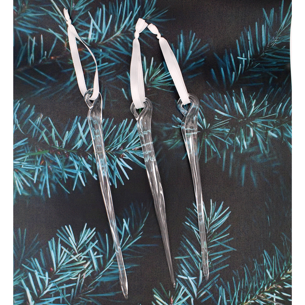 Handmade Glass Icicle Ornament - Chrysler Museum Shop