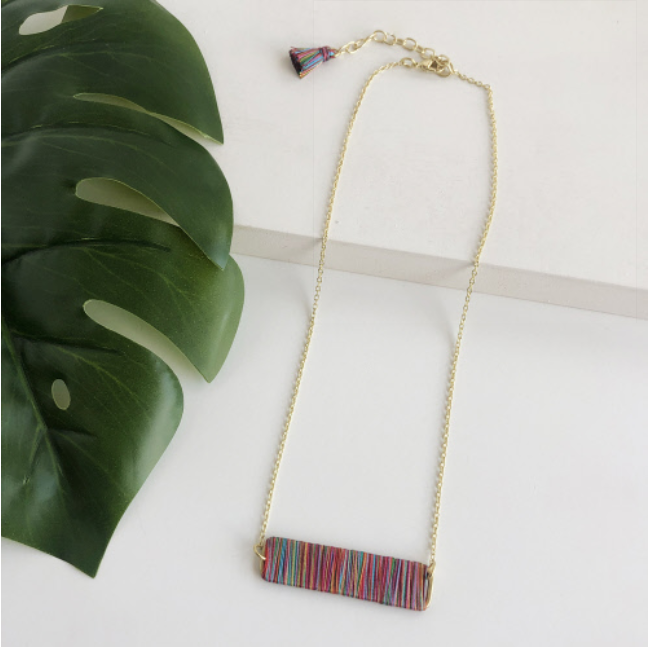 Raja Rainbow Wrapped Pendant Necklace - Chrysler Museum Shop
