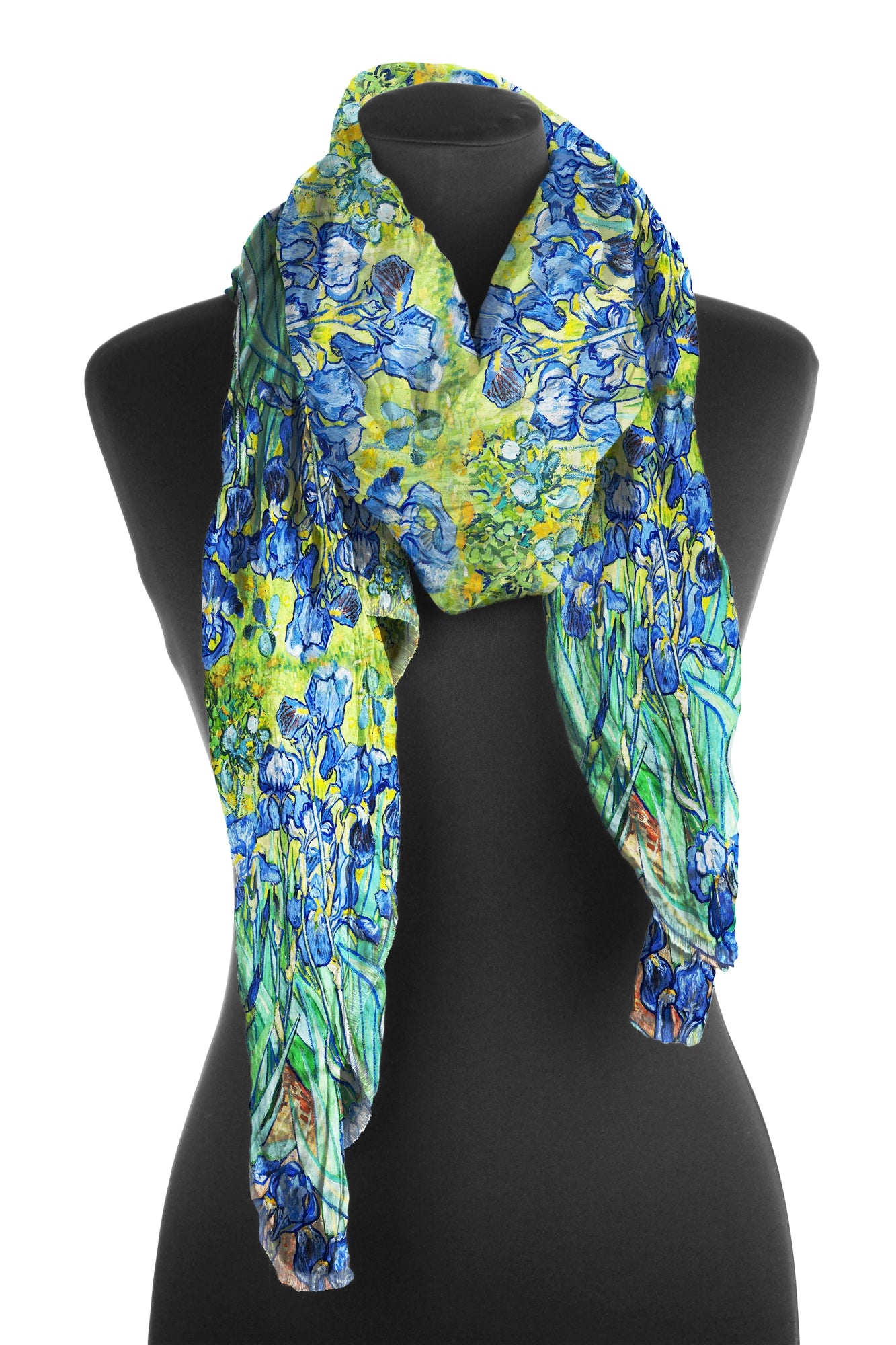 Fine Art Shawl/Scarf: van Gogh's Irises - Chrysler Museum Shop