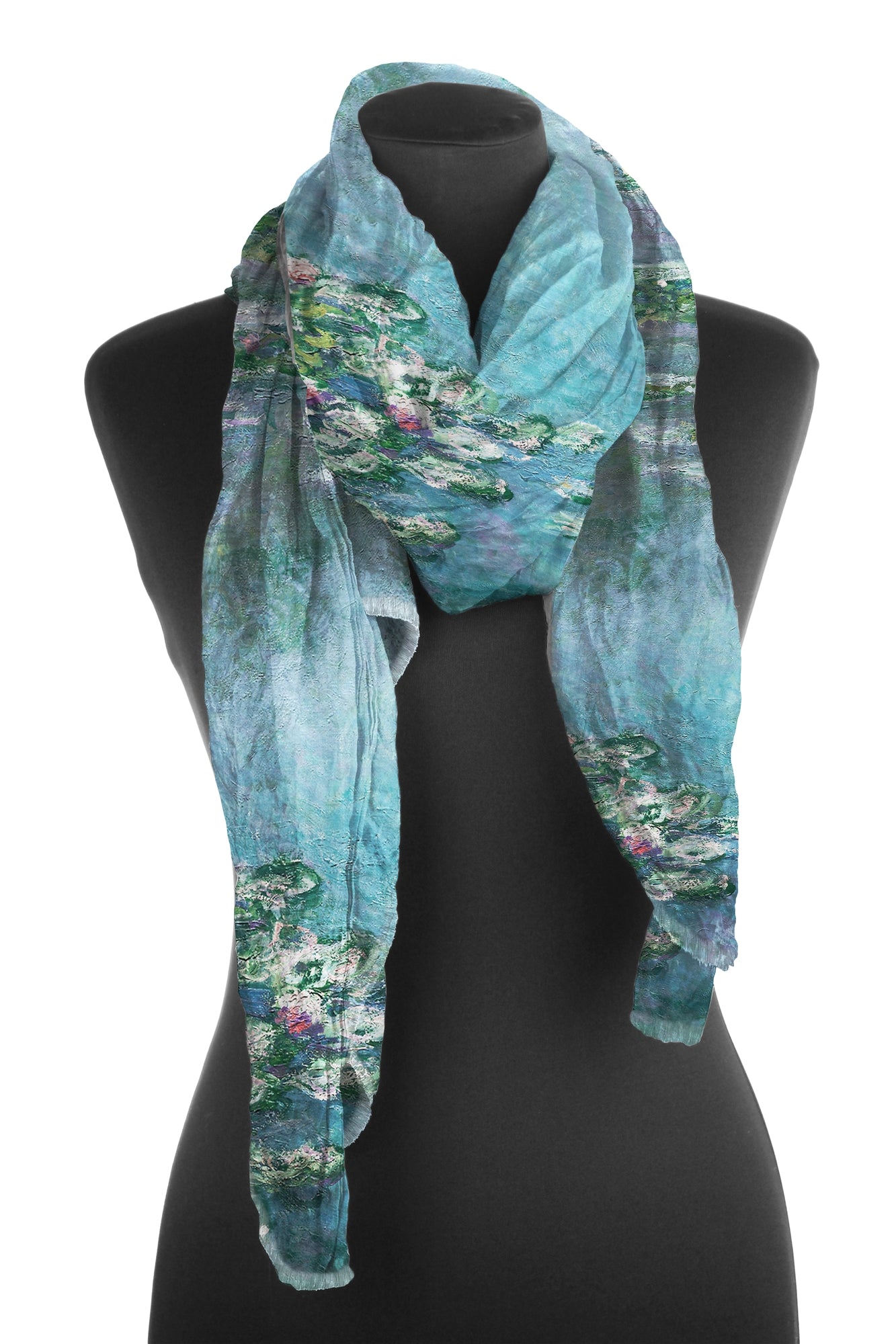 Fine Art Shawl/Scarf: Monet's Water Lilies - Chrysler Museum Shop