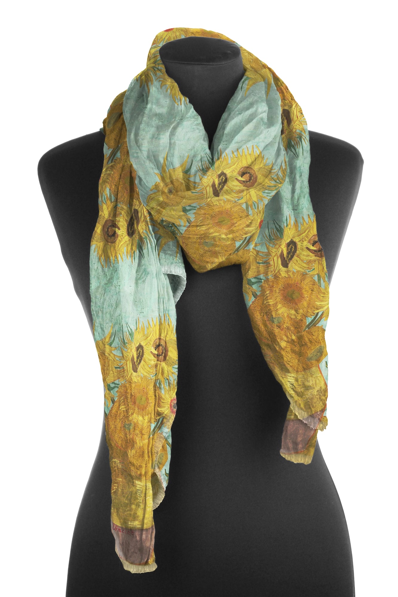 Fine Art Shawl/Scarf: van Gogh's Sunflowers - Chrysler Museum Shop