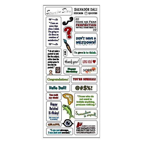 Salvador Dalí Die-Cut Note Card with Stickers - Chrysler Museum Shop