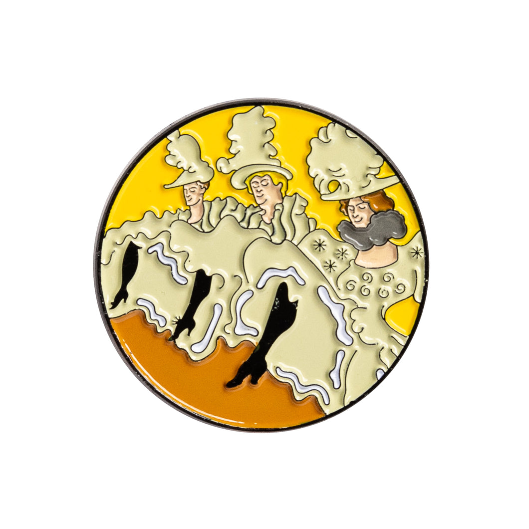 Enamel Pin: Toulouse-Lautrec's Mademoiselle Eglantine's Troupe - Chrysler Museum Shop