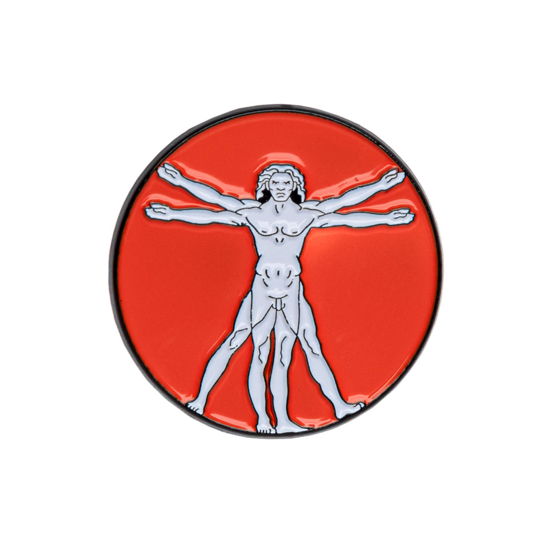 Enamel Pin: Da Vinci's Vitruvian Man - Chrysler Museum Shop