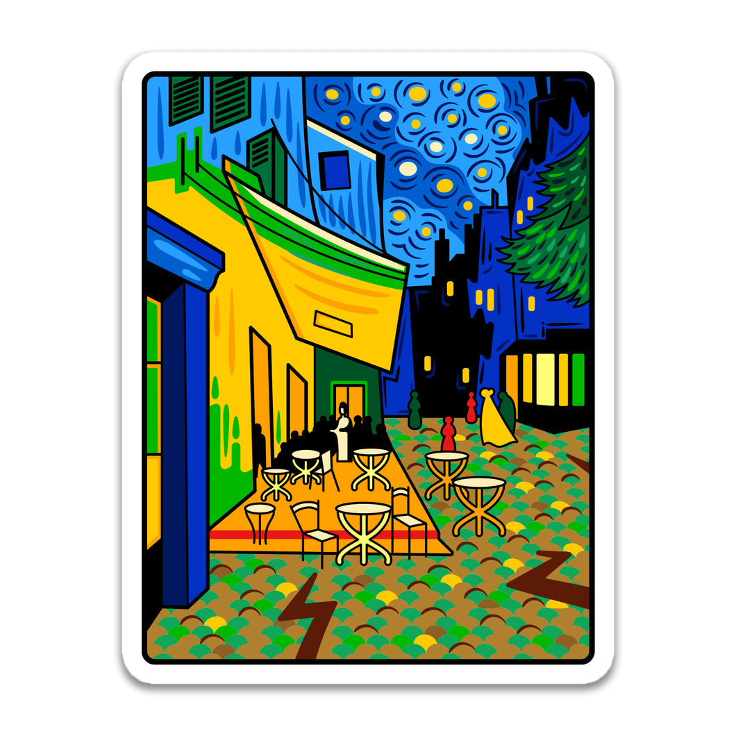 Sticker: van Gogh's "Café Terrace at Night" - Chrysler Museum Shop