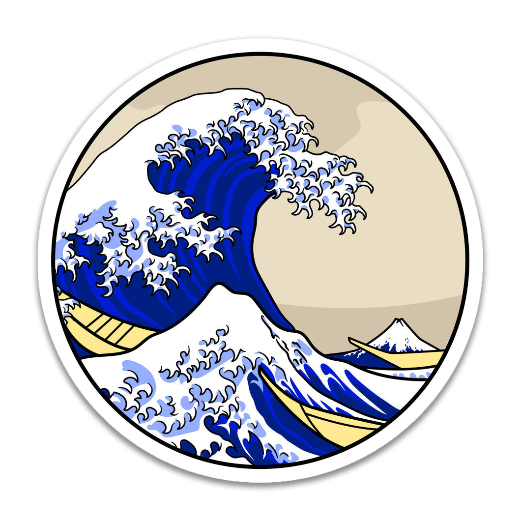 Sticker: Hokusai's "The Great Wave Off Kanagawa" - Chrysler Museum Shop