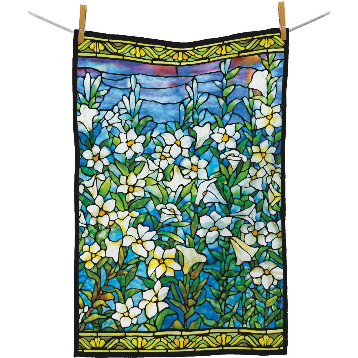 Fine Art Tea Towel: Tiffany's "Field of Lilies" - Chrysler Museum Shop