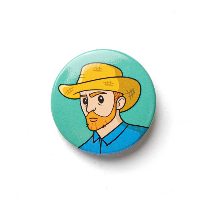 Art Button: van Gogh's "Self Portrait" - Chrysler Museum Shop