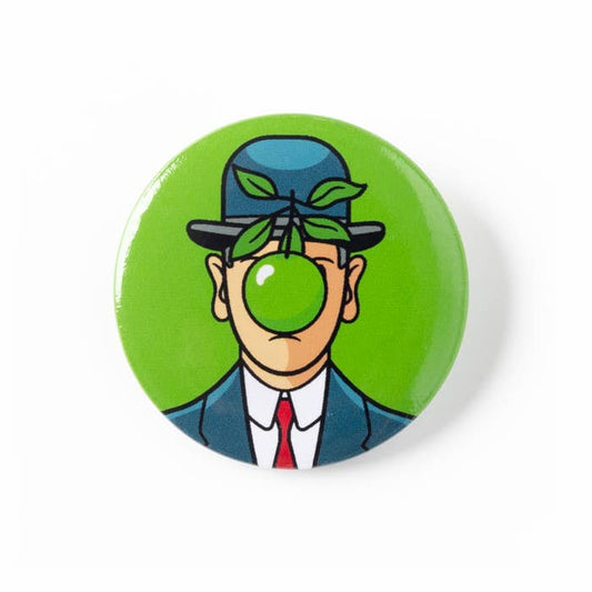 Art Button: Magritte's "The Son of Man"