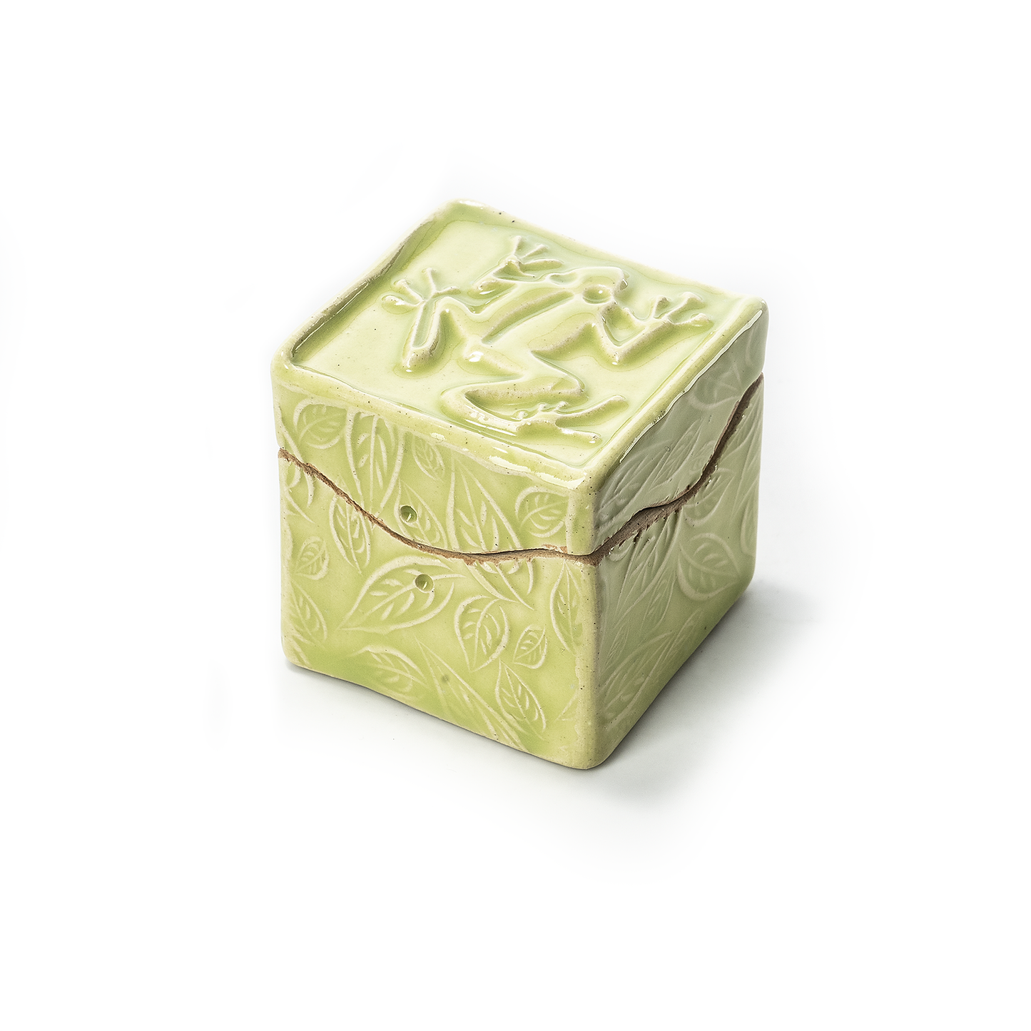 Handmade Ceramic Itty Bitty Box: Tree Frog - Chrysler Museum Shop