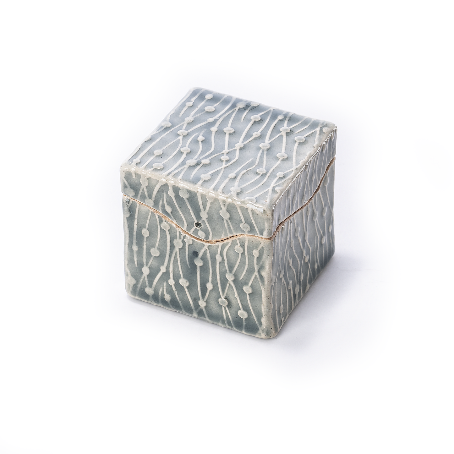 Handmade Ceramic Itty Bitty Box: Sea Grass - Chrysler Museum Shop
