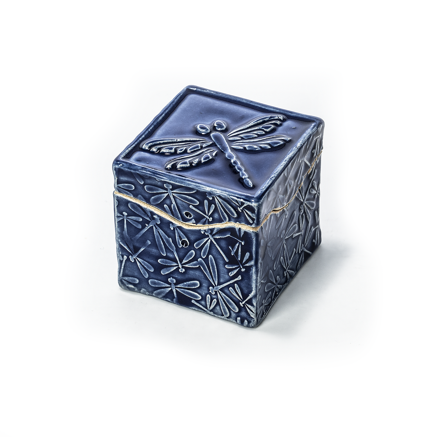 Handmade Ceramic Itty Bitty Box: Dragonfly - Chrysler Museum Shop