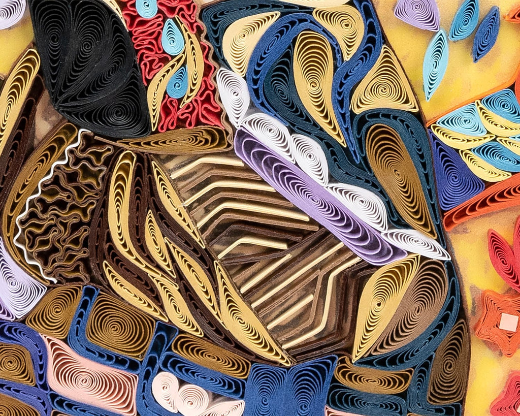 Artist Series Quilling Card: "Lady With A Fan" by Gustav Klimt - Chrysler Museum Shop