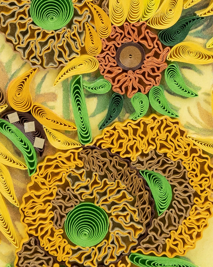 Artist Series Quilling Card: "Sunflowers" by Vincent van Gogh - Chrysler Museum Shop
