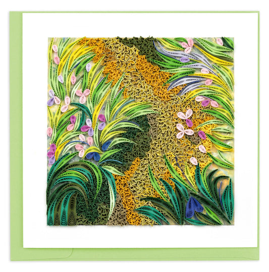 Artist Series Quilling Card: "The Path Through The Irises" by Claude Monet