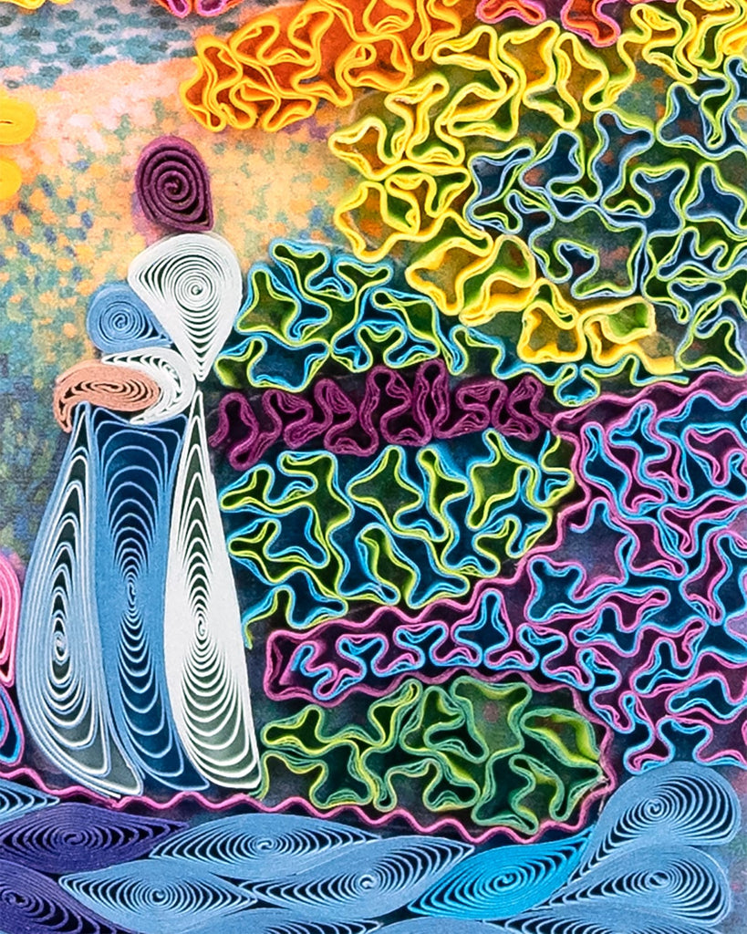 Artist Series Quilling Card: "Two Women By The Shore, Mediterranean" by Henri Edmond Cross - Chrysler Museum Shop