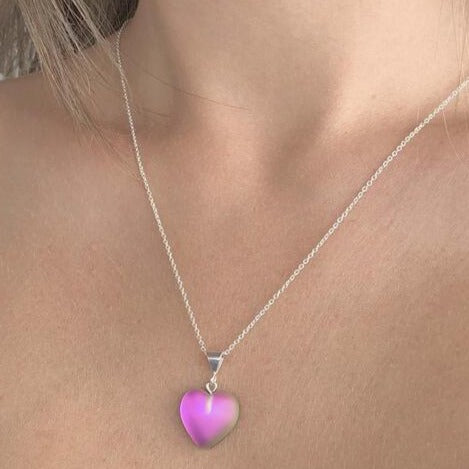 Crystal Heart Pendant - Pink - Chrysler Museum Shop