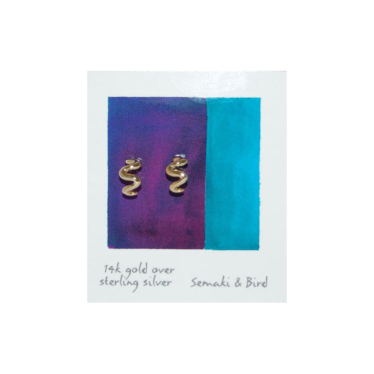 Abstract Earrings - Squiggle Hoop - Chrysler Museum Shop