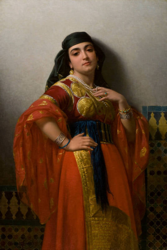 A Jewess of Morocco: Costume de Fête by Charles Émile Hippolyte Lecomte-Vernet