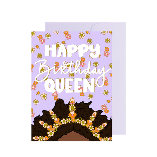 Alles Gute zum Geburtstag, Königin Grußkarte