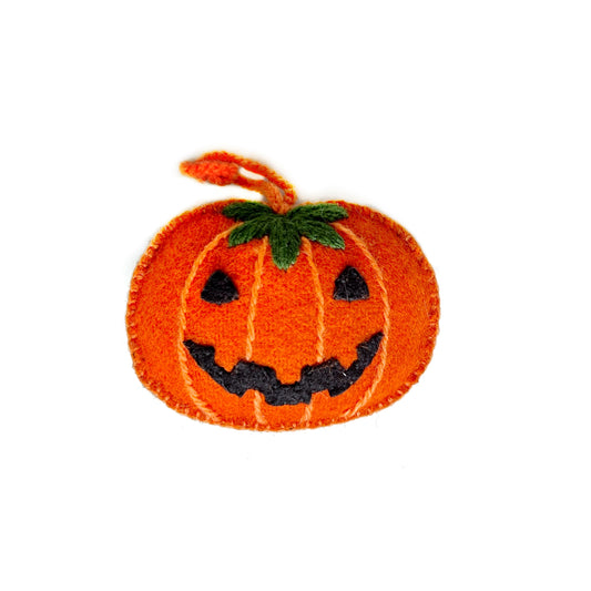 Klassisches Halloween-Ornament: Kürbislaterne