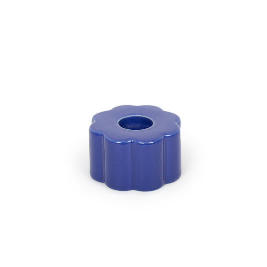 Flower Candle Holder (Blue) - Chrysler Museum Shop