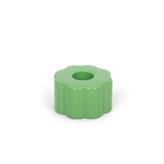 Flower Candle Holder (Green) - Chrysler Museum Shop