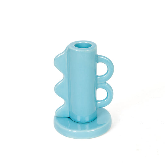 Vintage Double Handle Candle Holder (Light Blue) - Chrysler Museum Shop