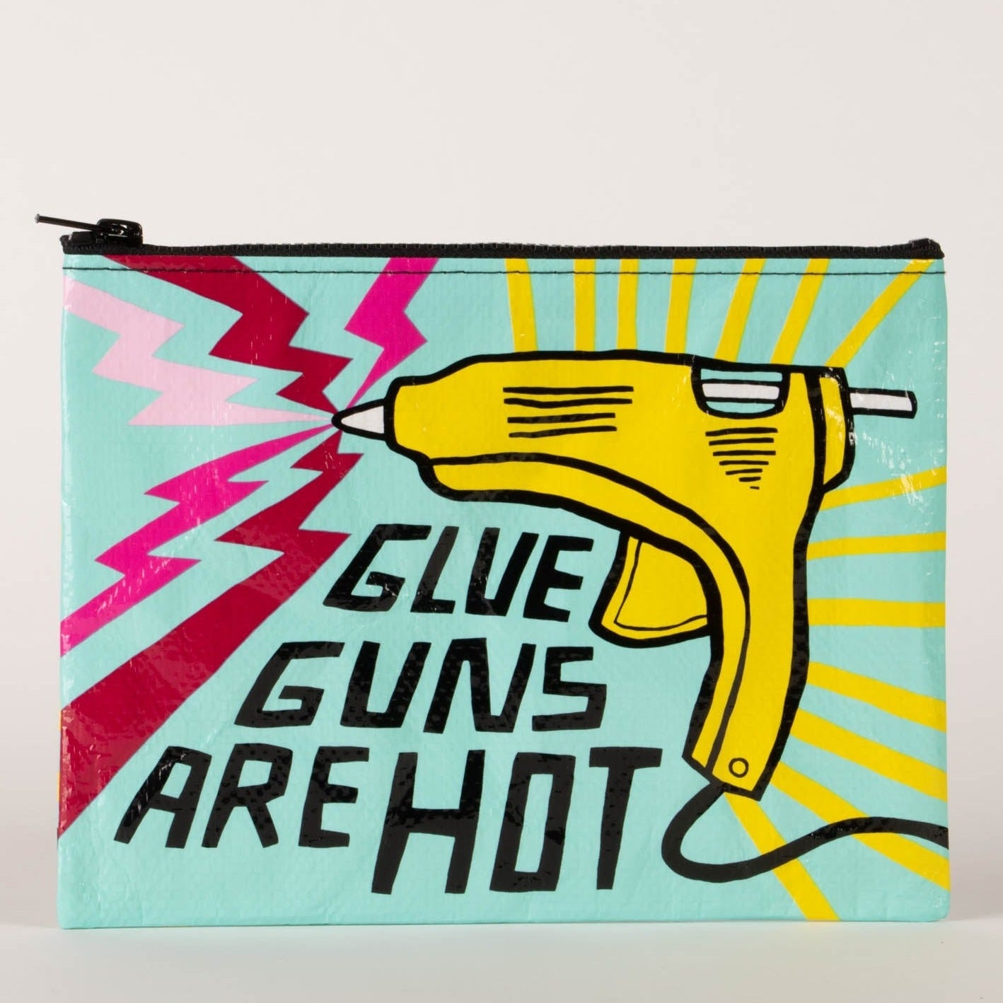 Glue Guns Are Hot Zippered Pouch by Blue Q - Chrysler Museum Shop